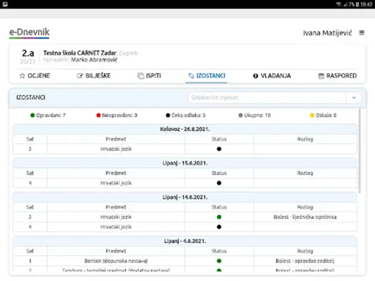 e-Dnevnik android App screenshot 1