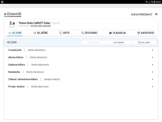 e-Dnevnik android App screenshot 3