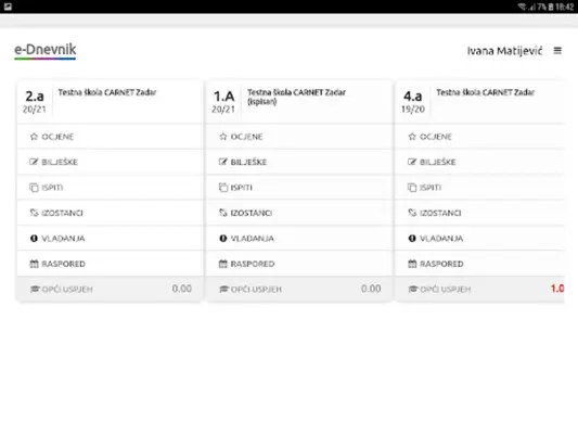 e-Dnevnik android App screenshot 4
