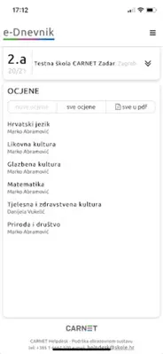 e-Dnevnik android App screenshot 8